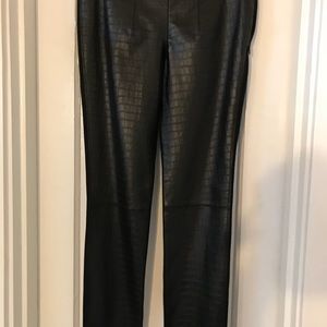 My Tribe size small leather front black pants